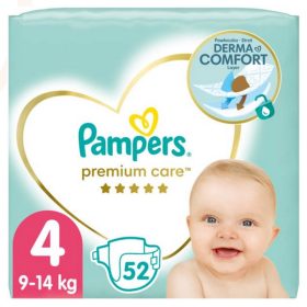 Pampers Premium Care 4 pelenka 9-14kg 52db