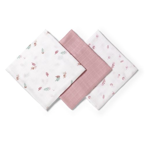 BabyOno textilpelenka színes 3db bambusz rózsaszín 397/14