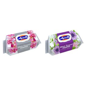   Aquella Baby nedves törlõkendõ Virág illattal kupakos 120 db 