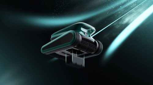 Medencetisztító robot, Niya Tracker 55 EU, fekete, akkumulátoros, vezeték nélküli, automata, padló és fal tisztítás, vízvonal tisztítás