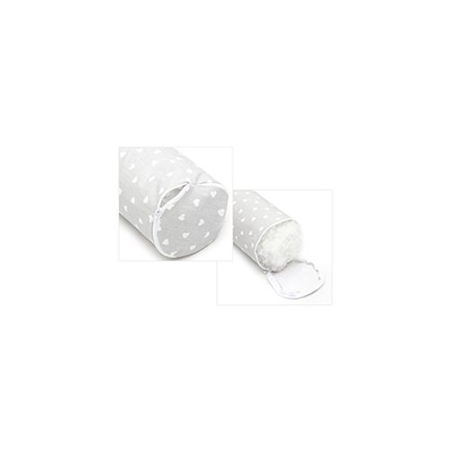 Scamp rácsvédõ hengerpárna 210cm Little Heart White Grey BRVE011 210CM