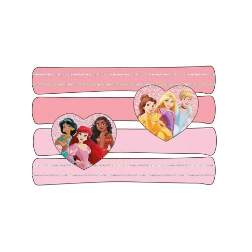 Disney Hercegnők Heart hajgumi szett 4 db-os