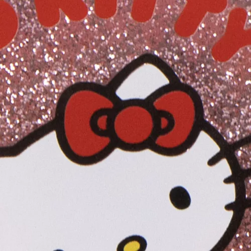 Hello Kitty Pink csillámos hajkefe 13 cm
