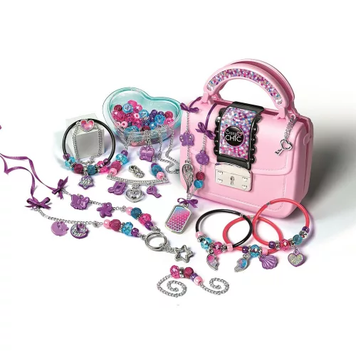 Crazy Chic Jewels ékszerkészítő szett kézitáskával Clementoni