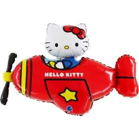 Hello Kitty Airplane Red fólia lufi 76 cm