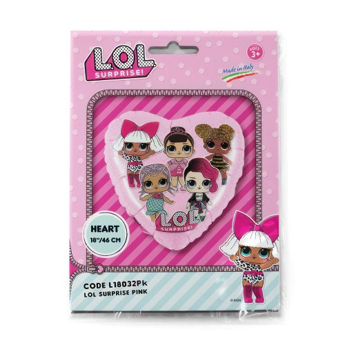 LOL Surprise Pink fólia lufi 46 cm