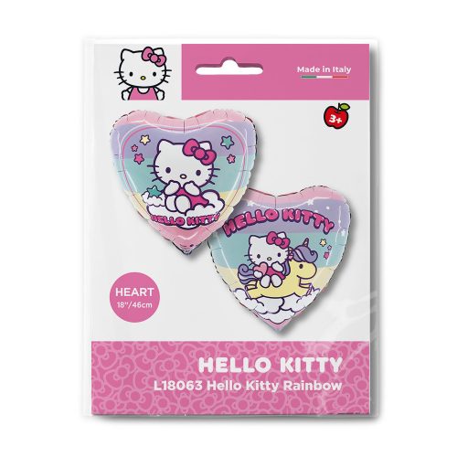 Hello Kitty Rainbow fólia lufi 46 cm