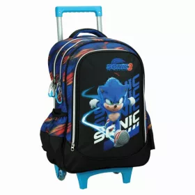   Sonic a sündisznó Brawn gurulós iskolatáska, táska 46 cm
