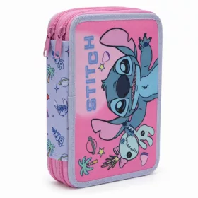   Disney Lilo és Stitch, A csillagkutya Scrapbook tolltartó töltött 2 emeletes