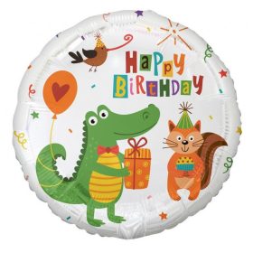 Krokodil Happy Birthday Crocodile Party fólia lufi 36 cm