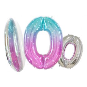 Űr Space 0-ás szám fólia lufi 78 cm