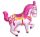 Cirkuszi ló Pink fólia lufi 36 cm (WP)
